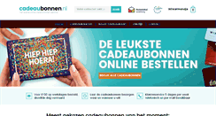 Desktop Screenshot of cadeaubonnen.nl